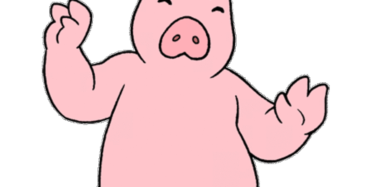 Piggy Dance 01 (animated gif) - HITRECORD Image