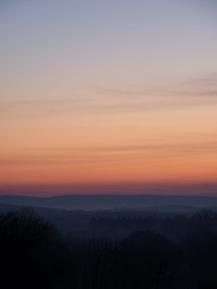 Misty Winter Sunset - HITRECORD Image