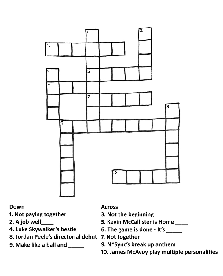 Split Up Crossword Puzzle Clue - Molly Lightfoot's Crossword Puzzles